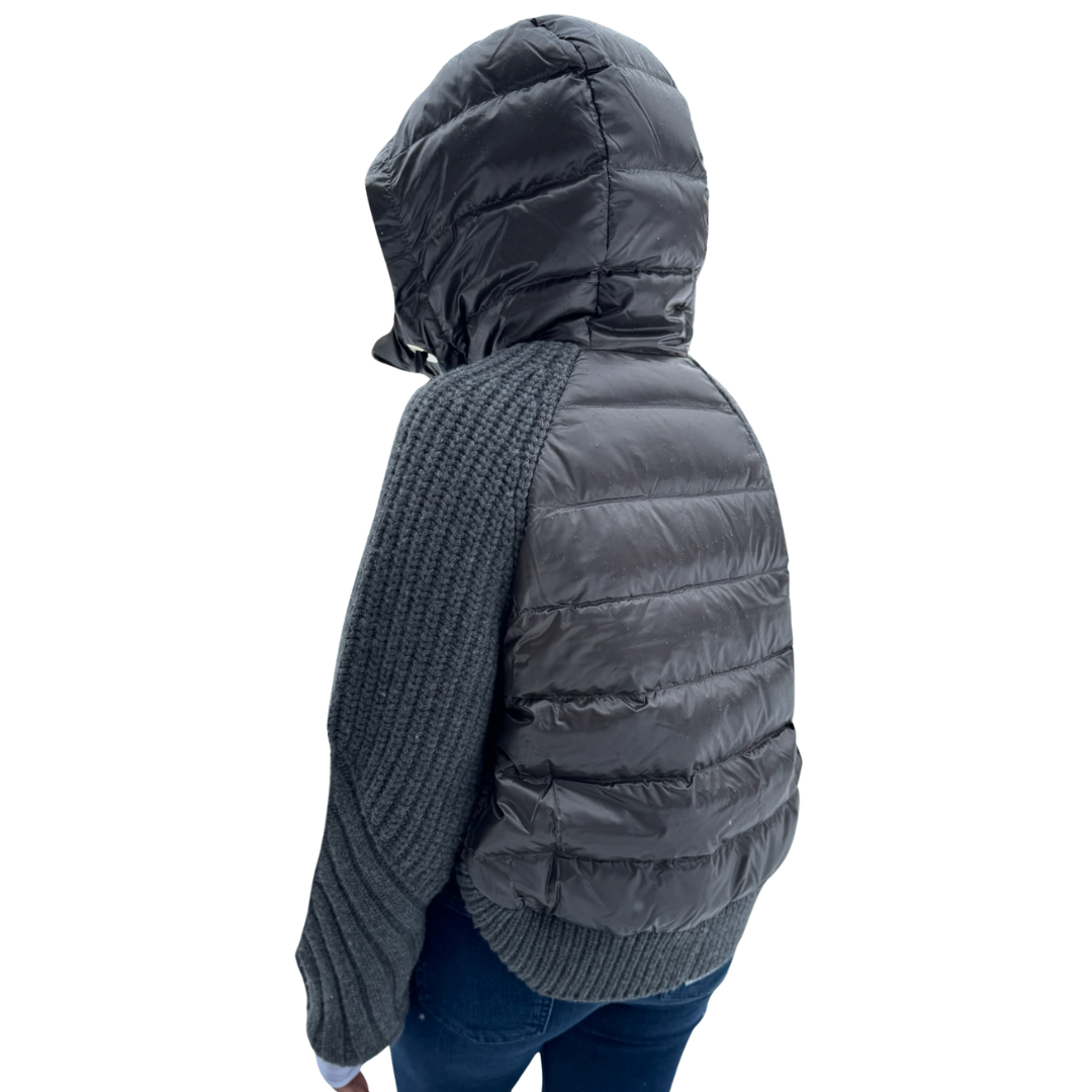 Cob Stitch Cardigan Stitch in Grey