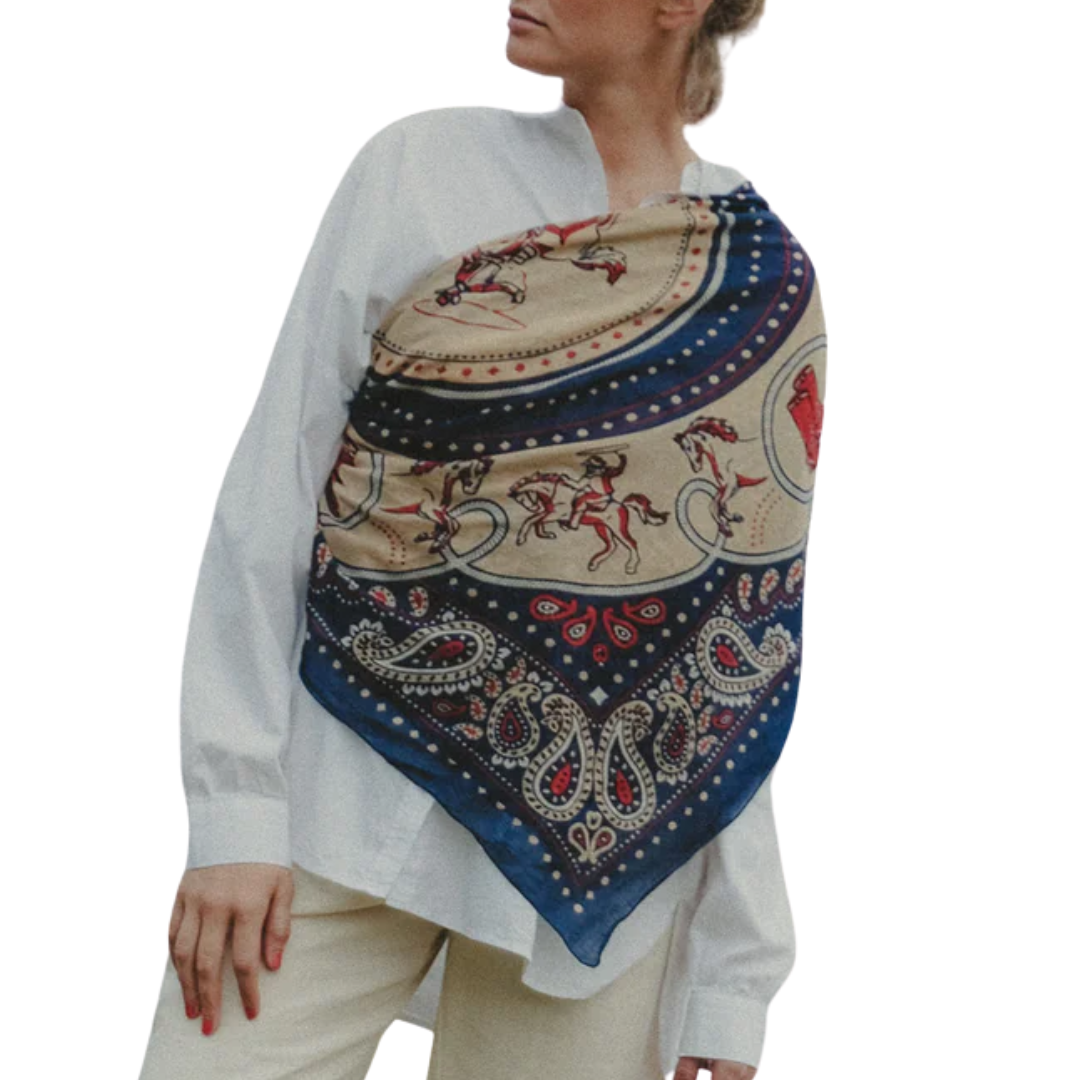 Rodeo Scarf in Navy