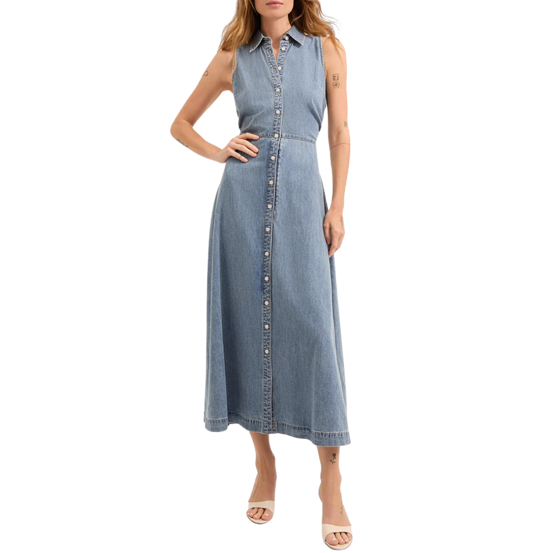 Fuller Denim Midi Dress in Starlight