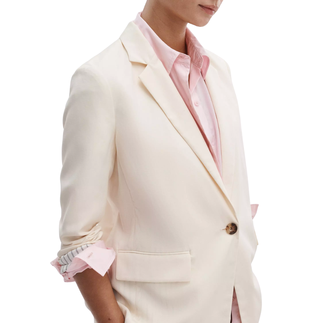 Jennie Tailored Blazer in Ivory