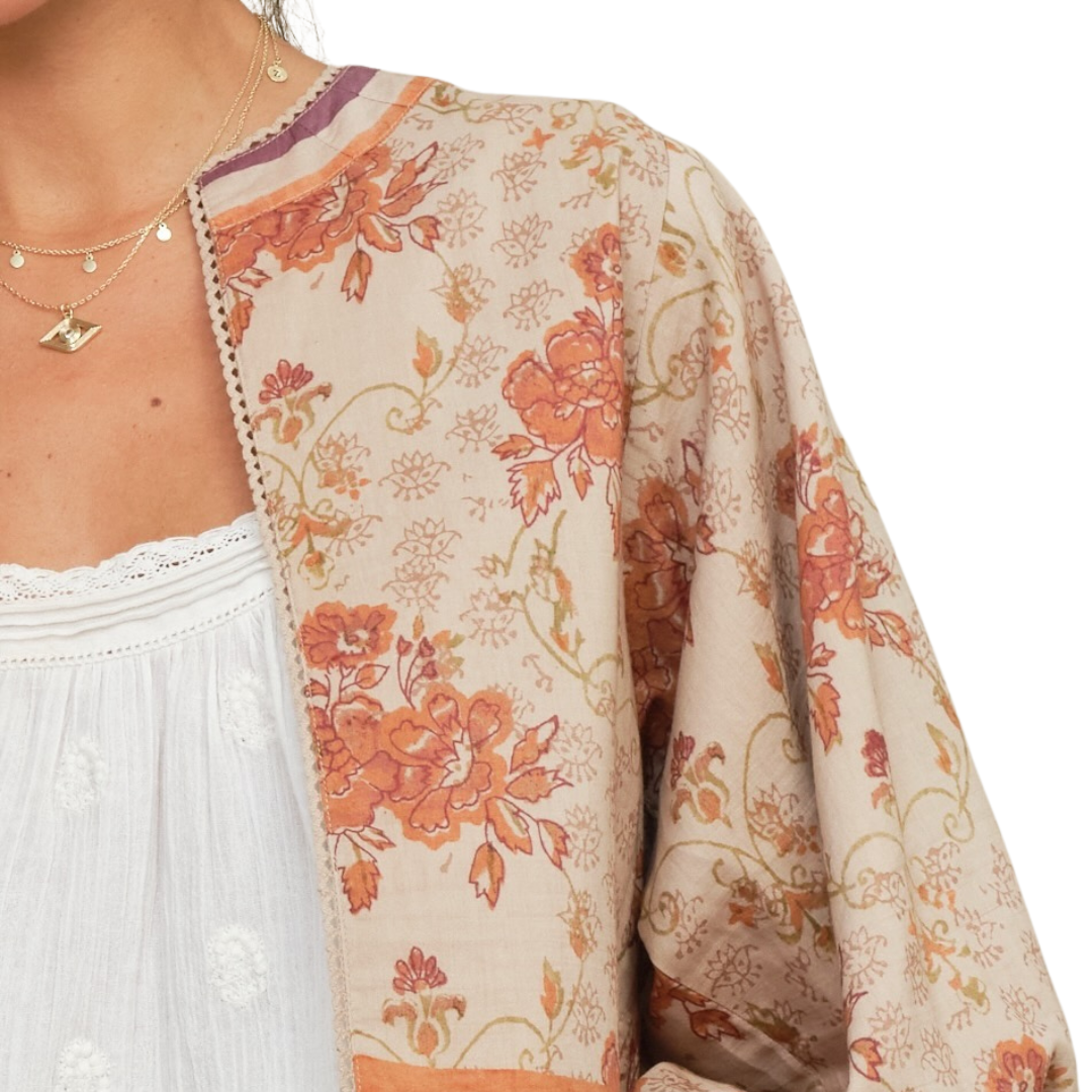 Aubrie Print Jacket in Multi