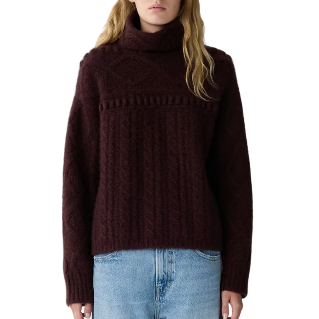 Super Cloud Turtleneck in Fig