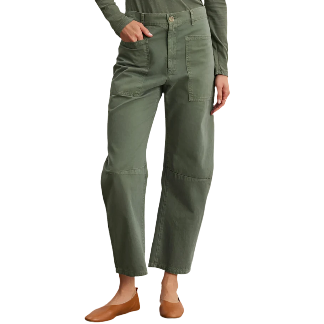 Brylie Sanded Twill Utility Pant in Rock