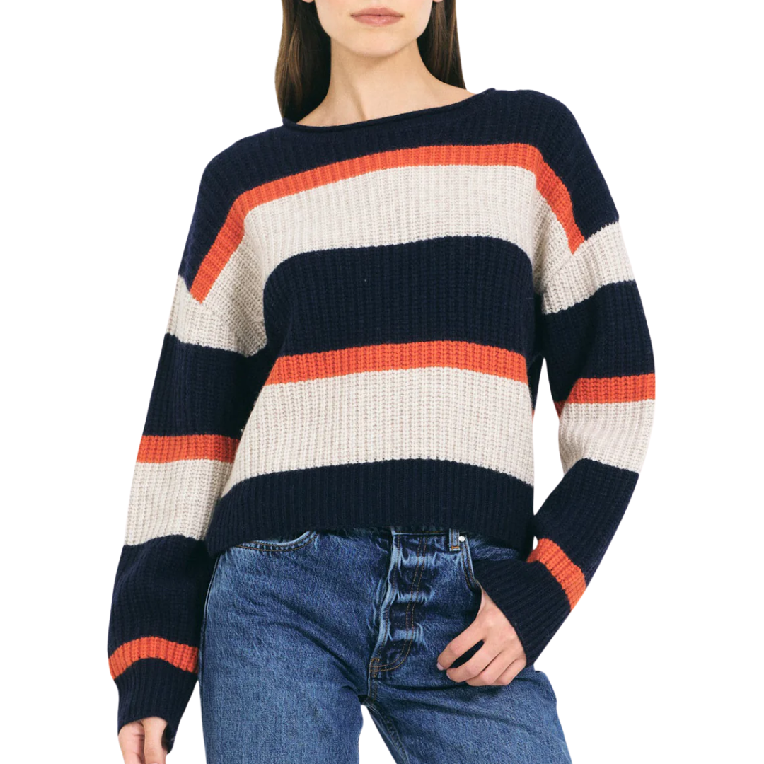 Yvonne Crewneck in Navy Combo