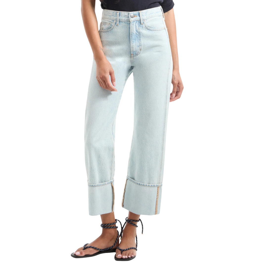 Dylan Straight-Leg Jean in Pale Stone