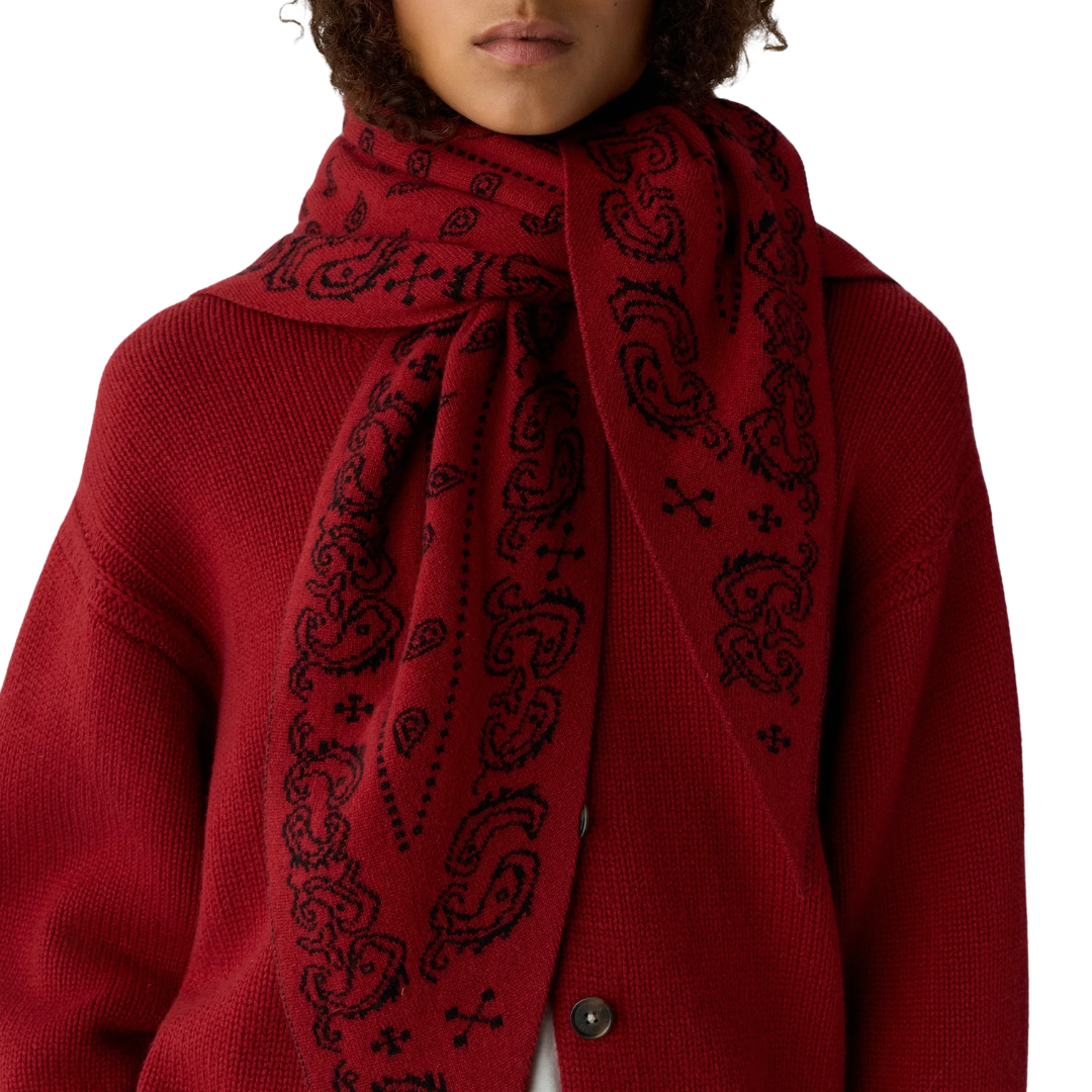 The Wild Rag in Carmine/Black