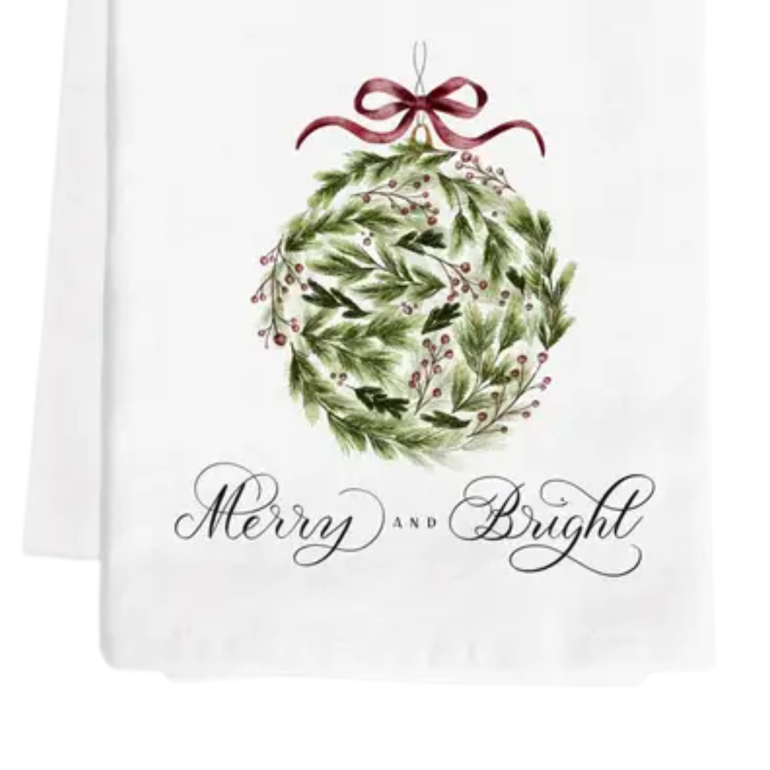 Merry & Bright Tea Towel