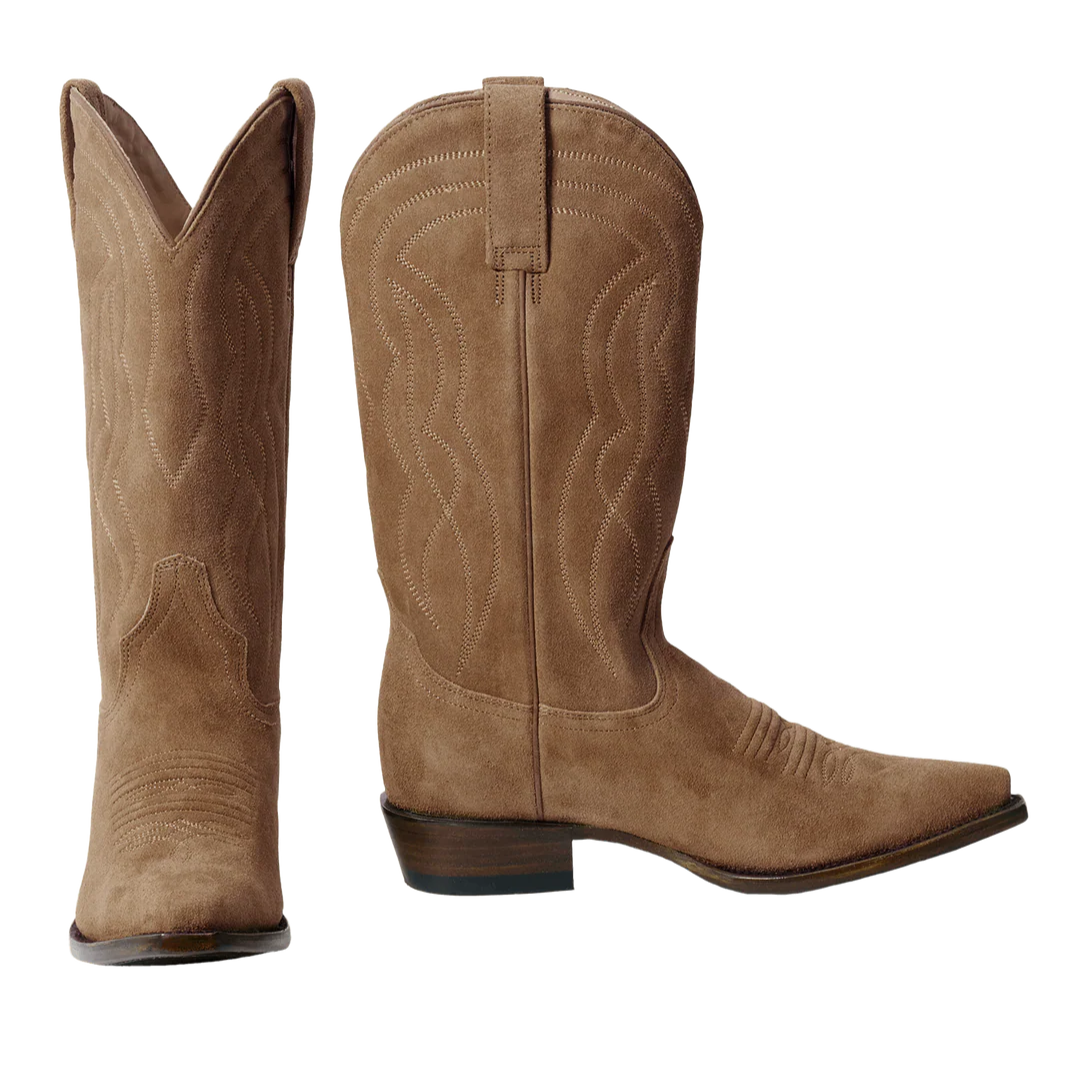 The Cowboy Boot Suede in Tan