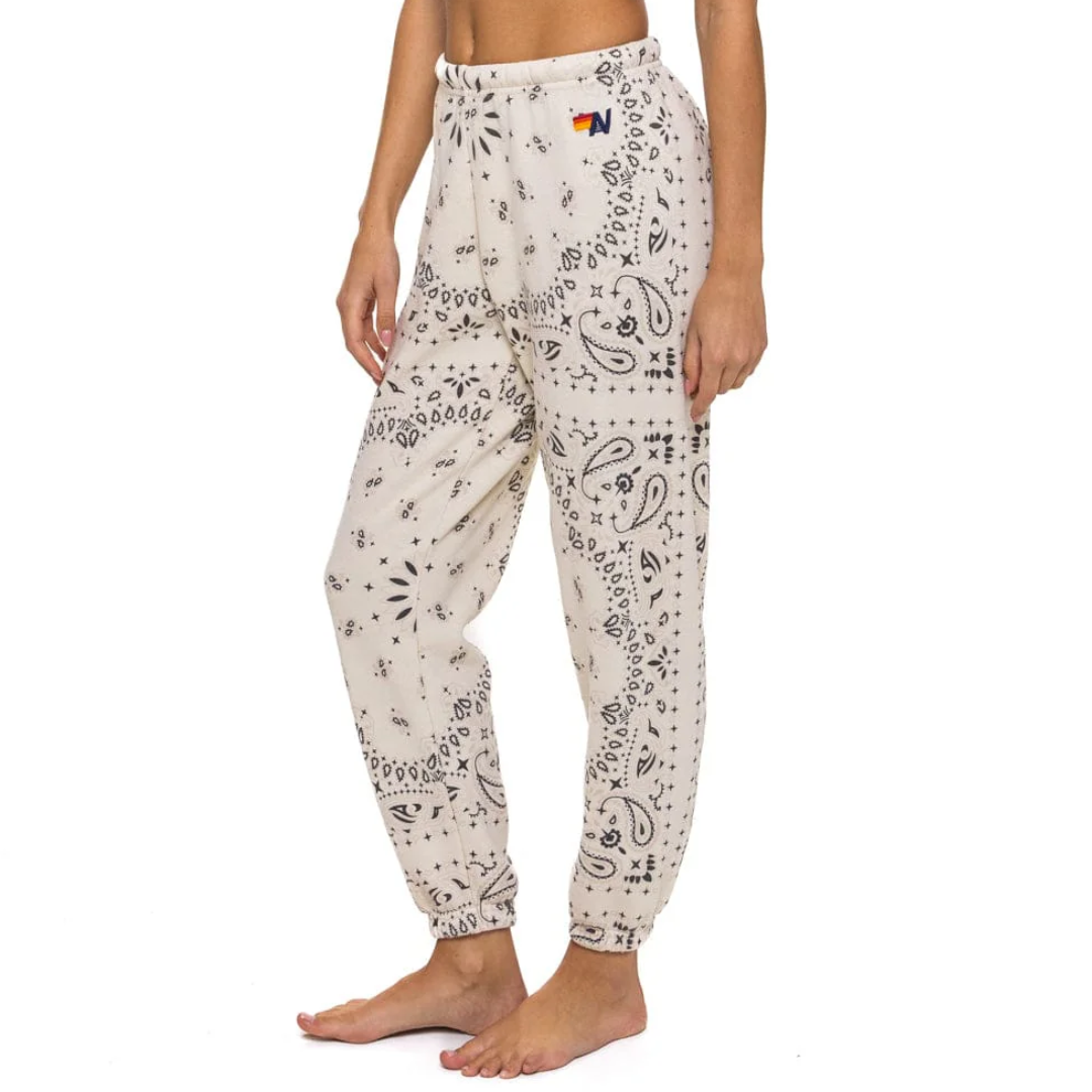 Bandana Sweatpants in Vintage White