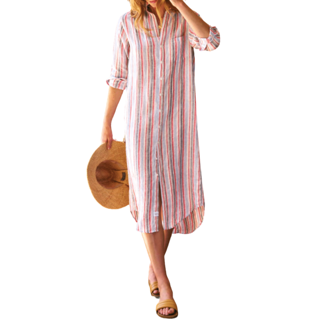 Rory in Multi Pink, Green Stripe