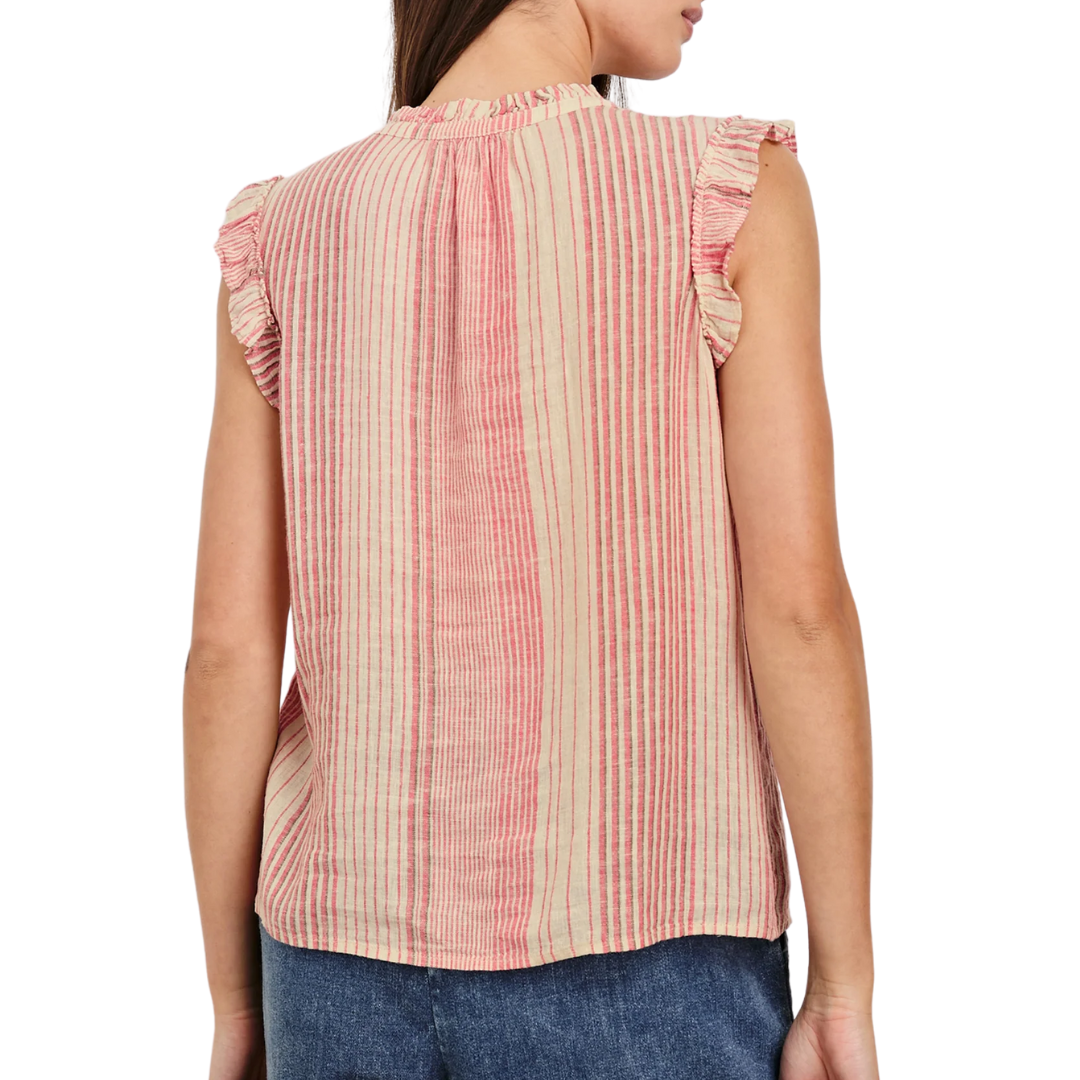 Arlene Top in Salerno Stripe