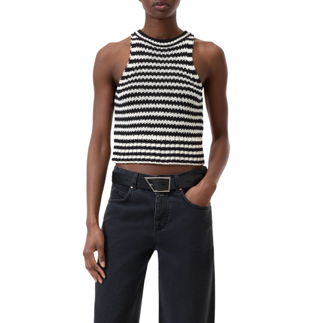 Knitted Top in Black