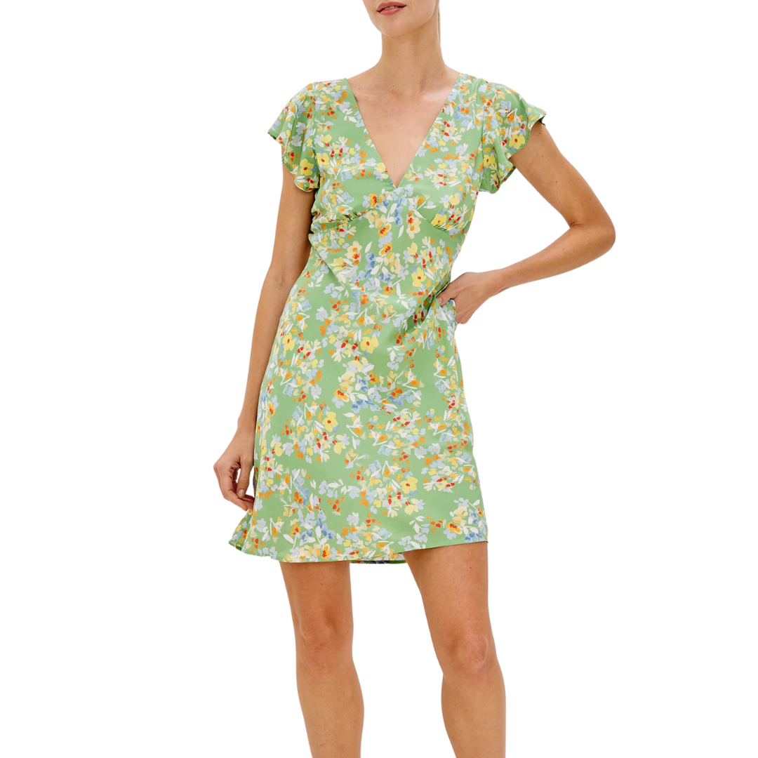 Gigi Dress in Green Meadow