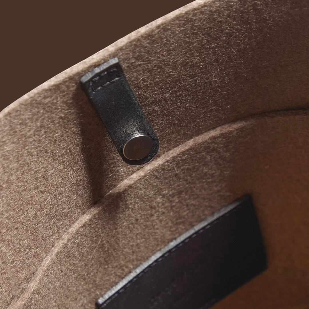 Hana Merino Wool Boat Bag in Cumin