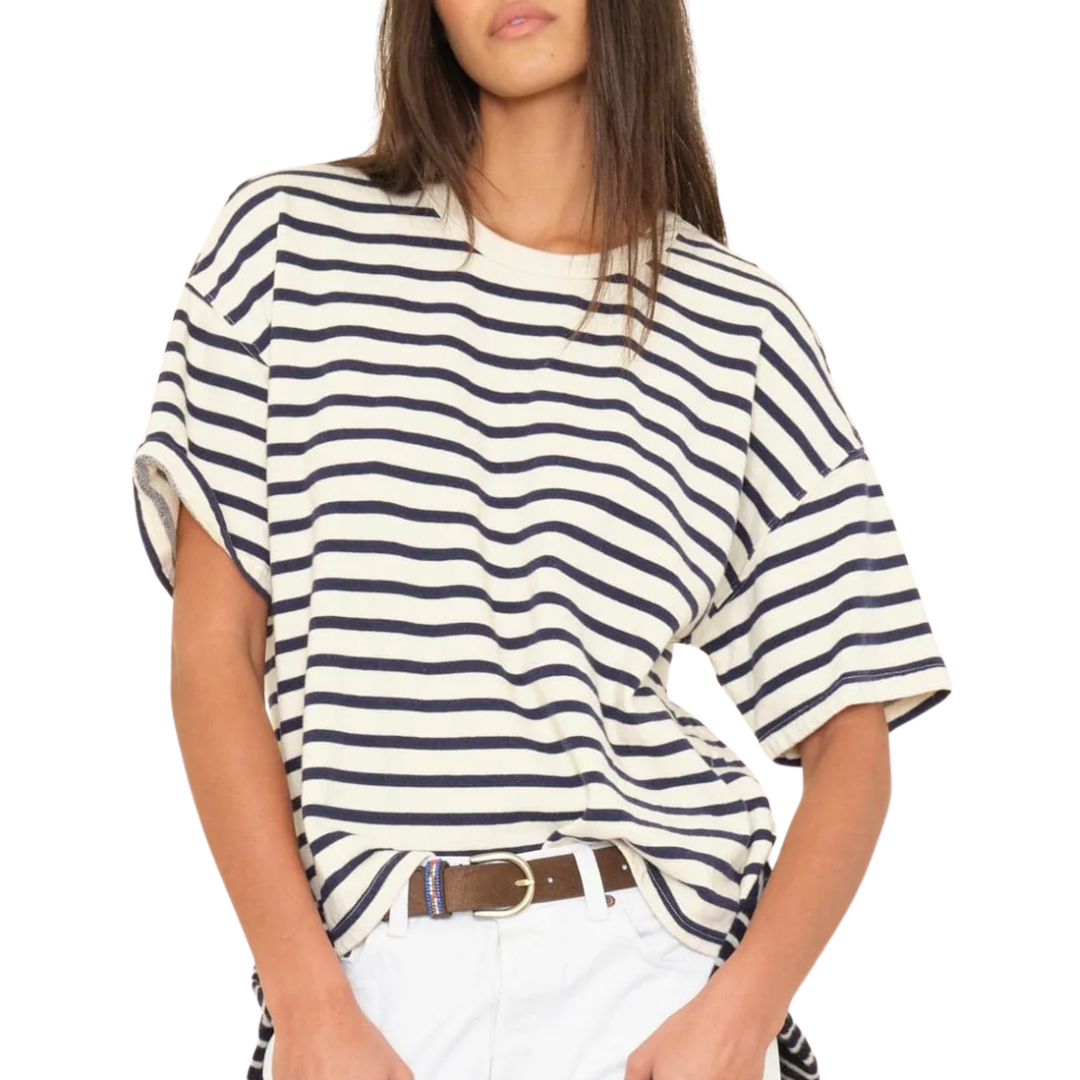 Romeo Sweatshirt in Natural Stripe