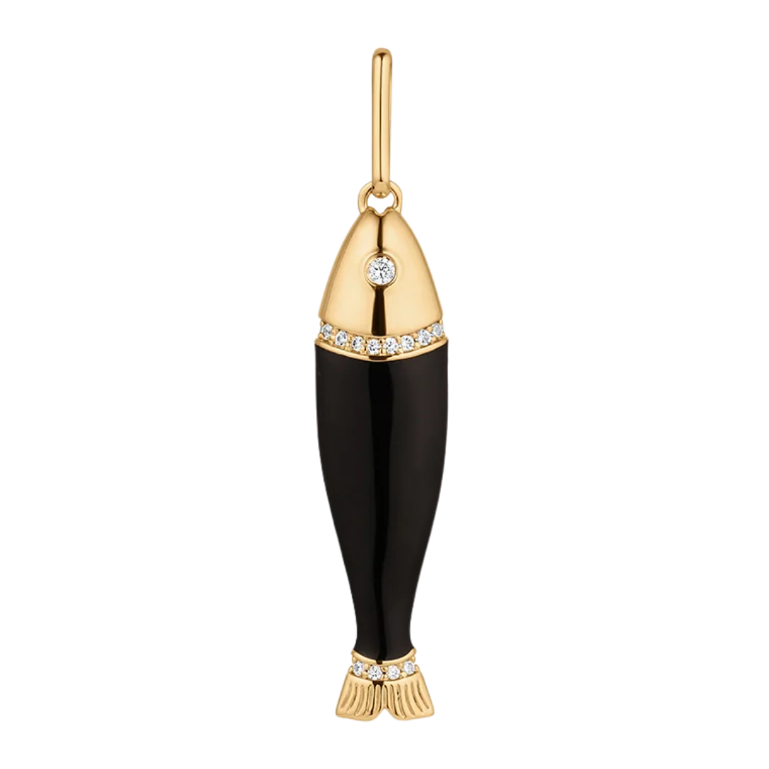 Marin Fish in Black Enamel