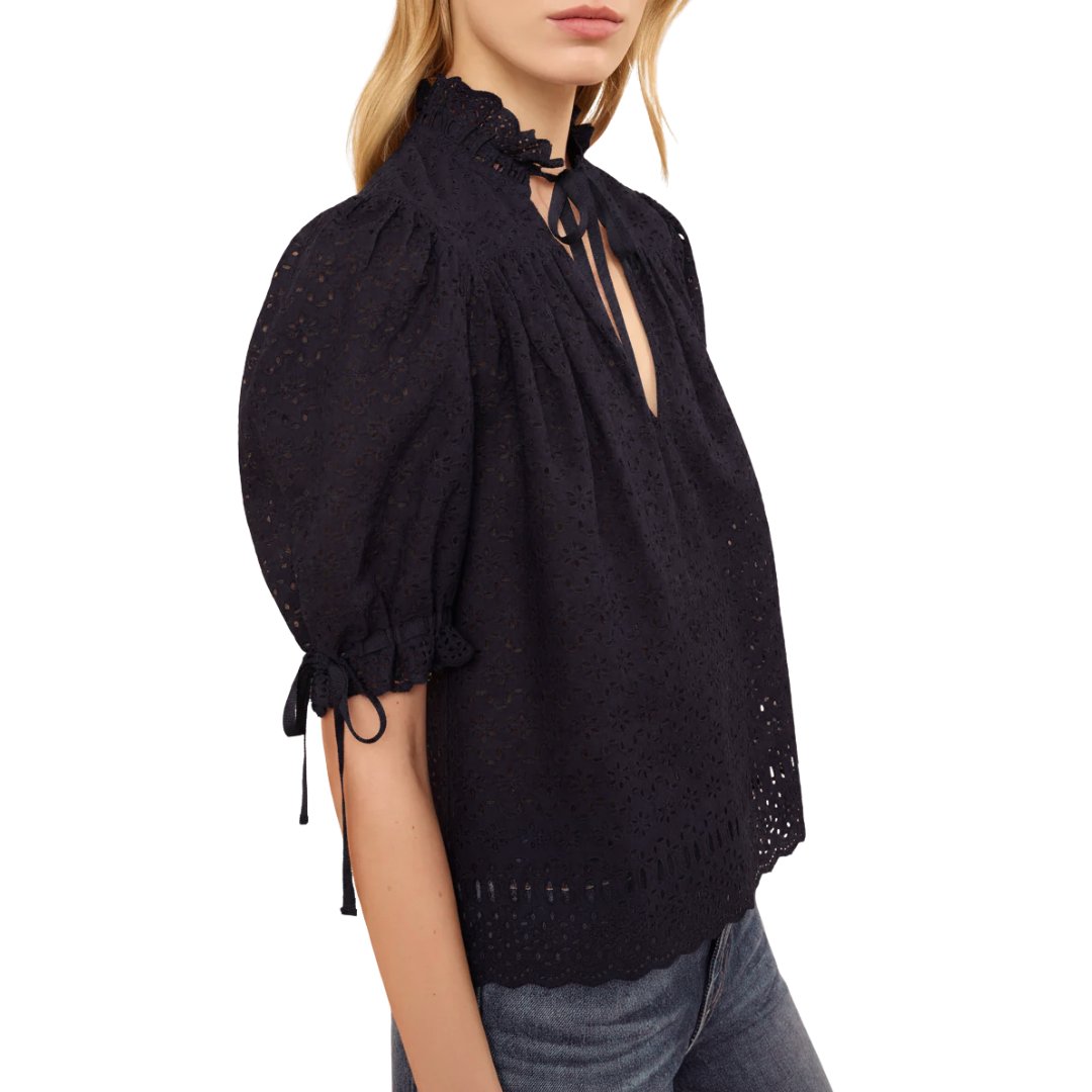 Alouette Cotton Top in Midnight