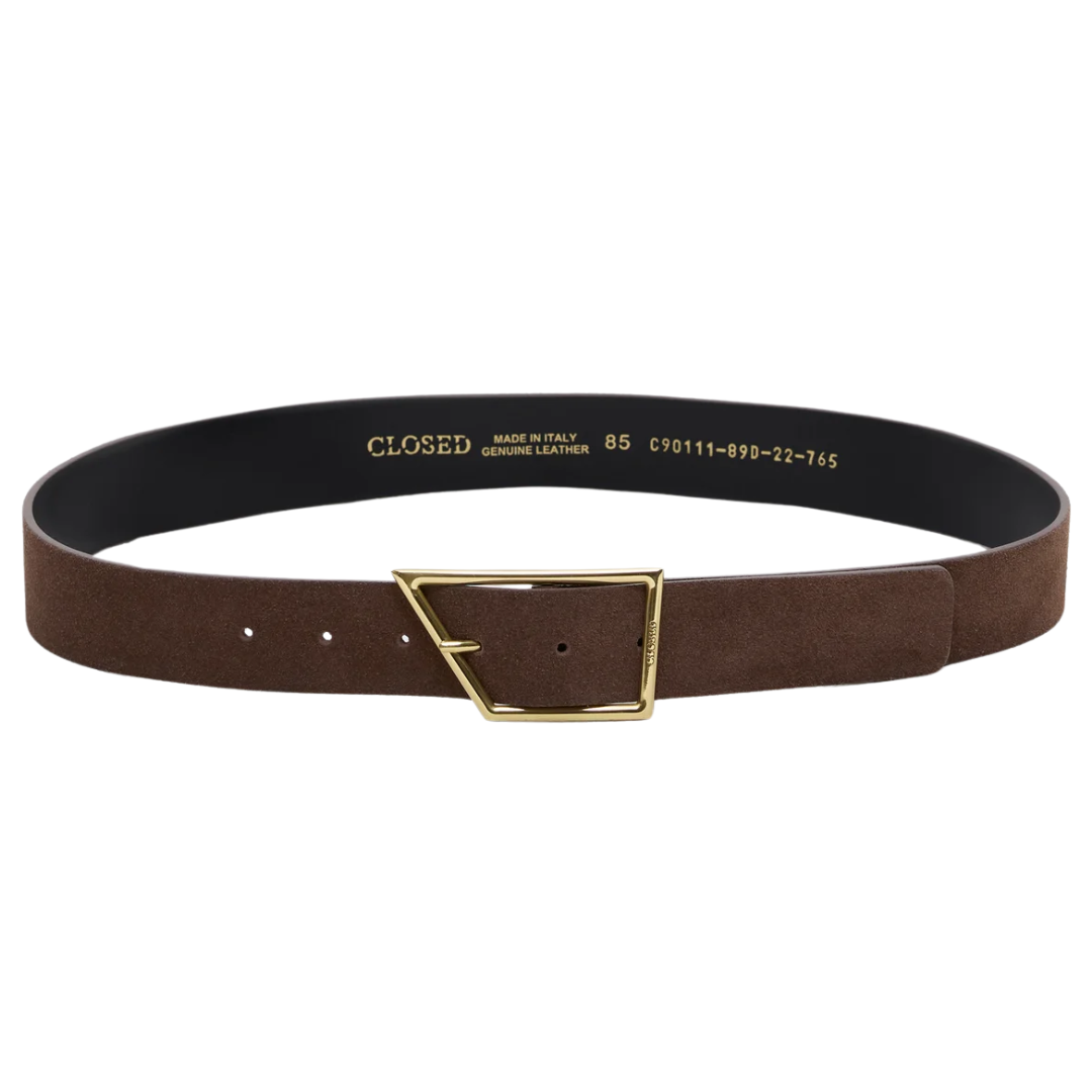 Leather Belt in Espresso Brown