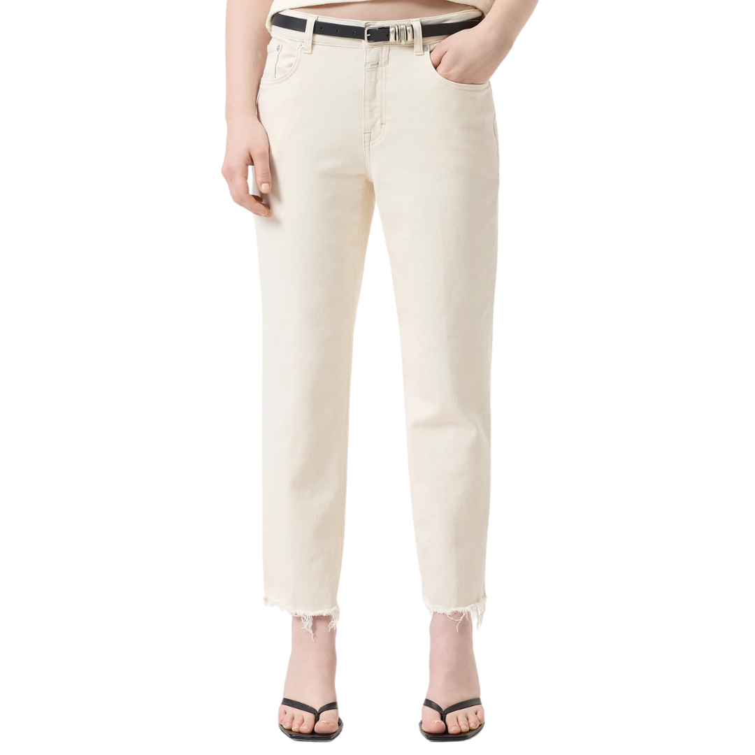 Milo Straight Jeans in Ivory