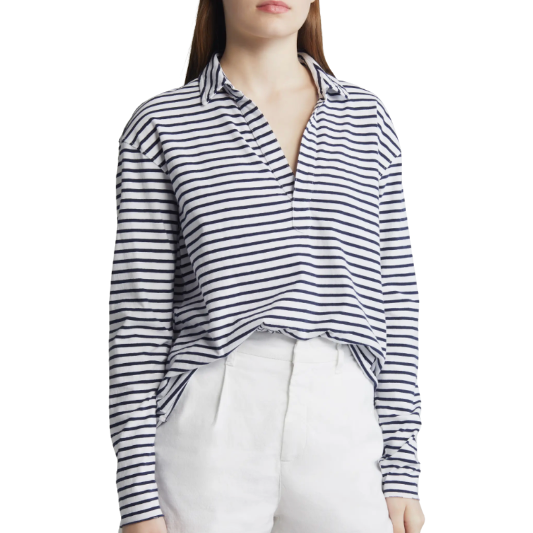 Patrick in White & British Royal Navy Fleece