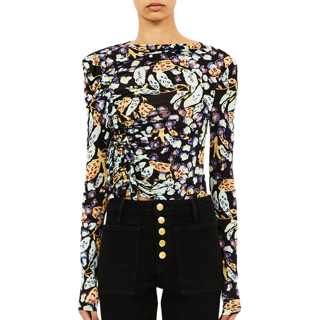 Angelina Long Sleeve Top in Botanica
