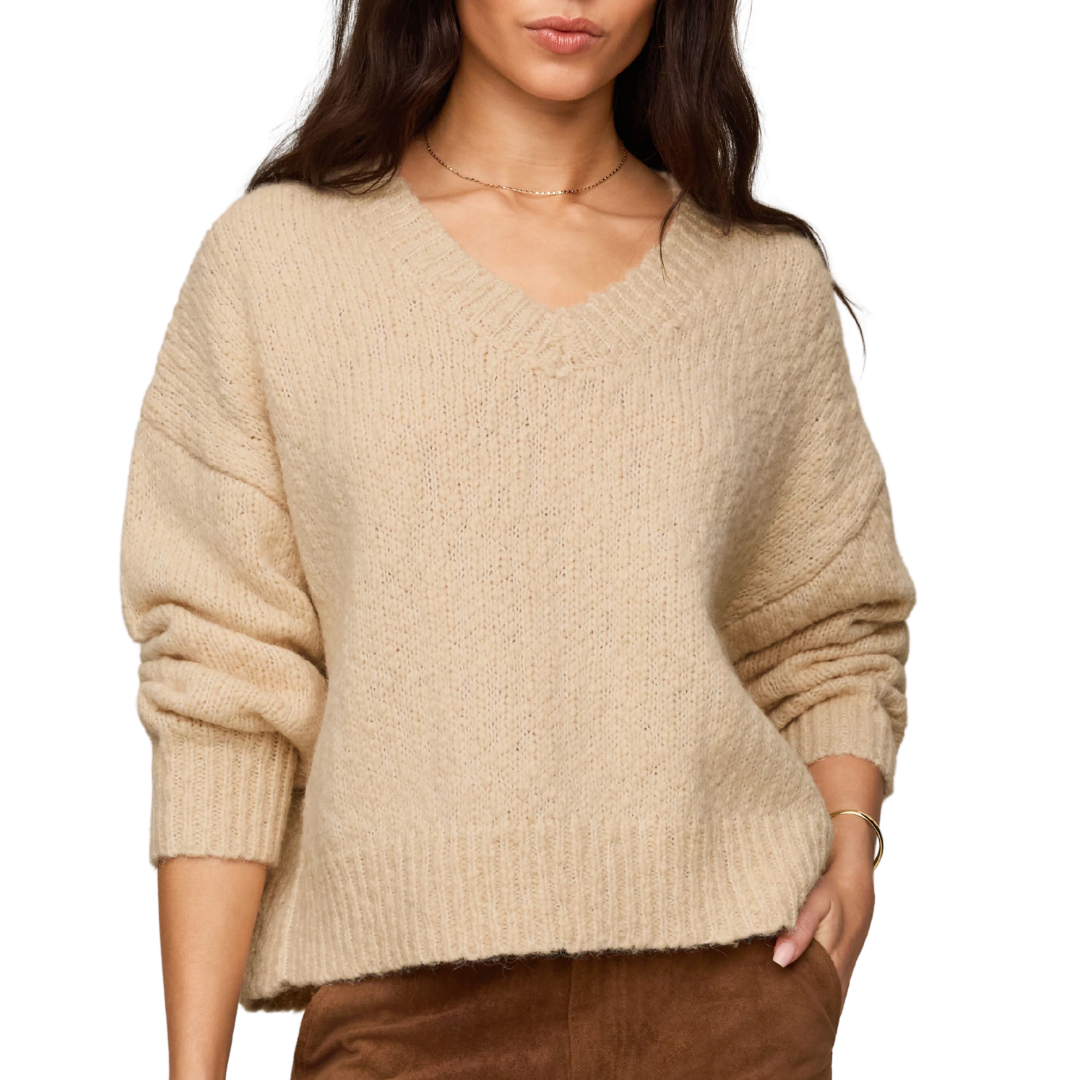 Bolton Boucle Sweater in Chalk