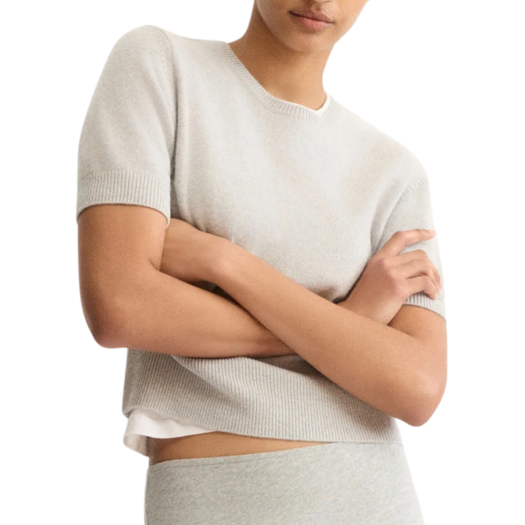 Clarkson Short Sleeve Crewneck in Grey