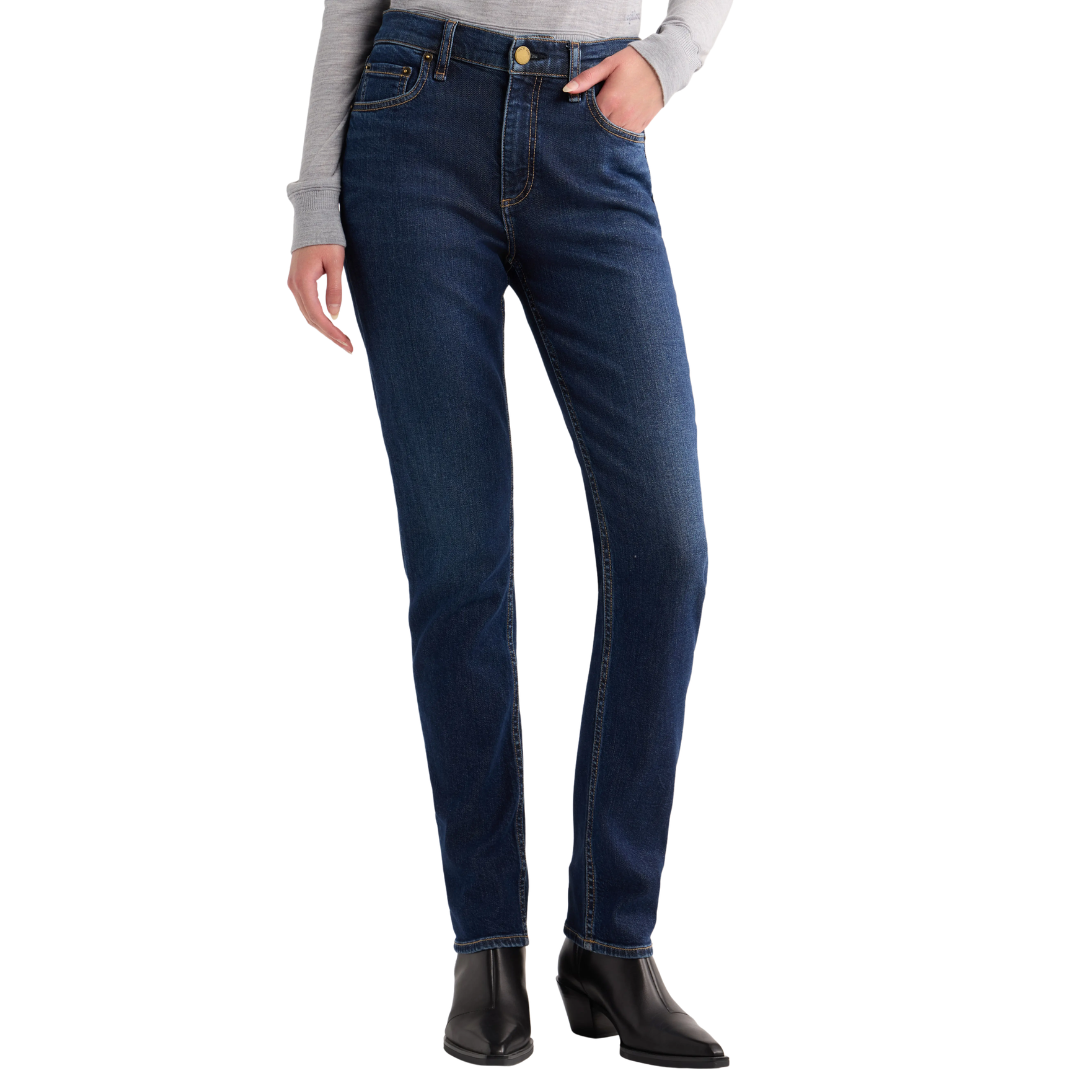 Wren Mid Rise Slim Jeans in Luna