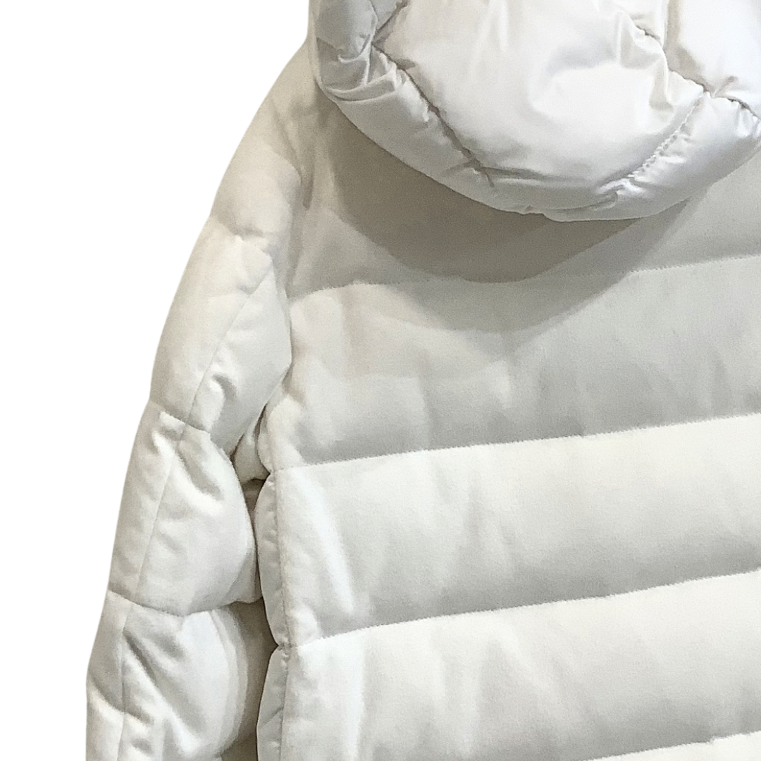 Herno Down Puffy Silk/Cashmere Jacket in White