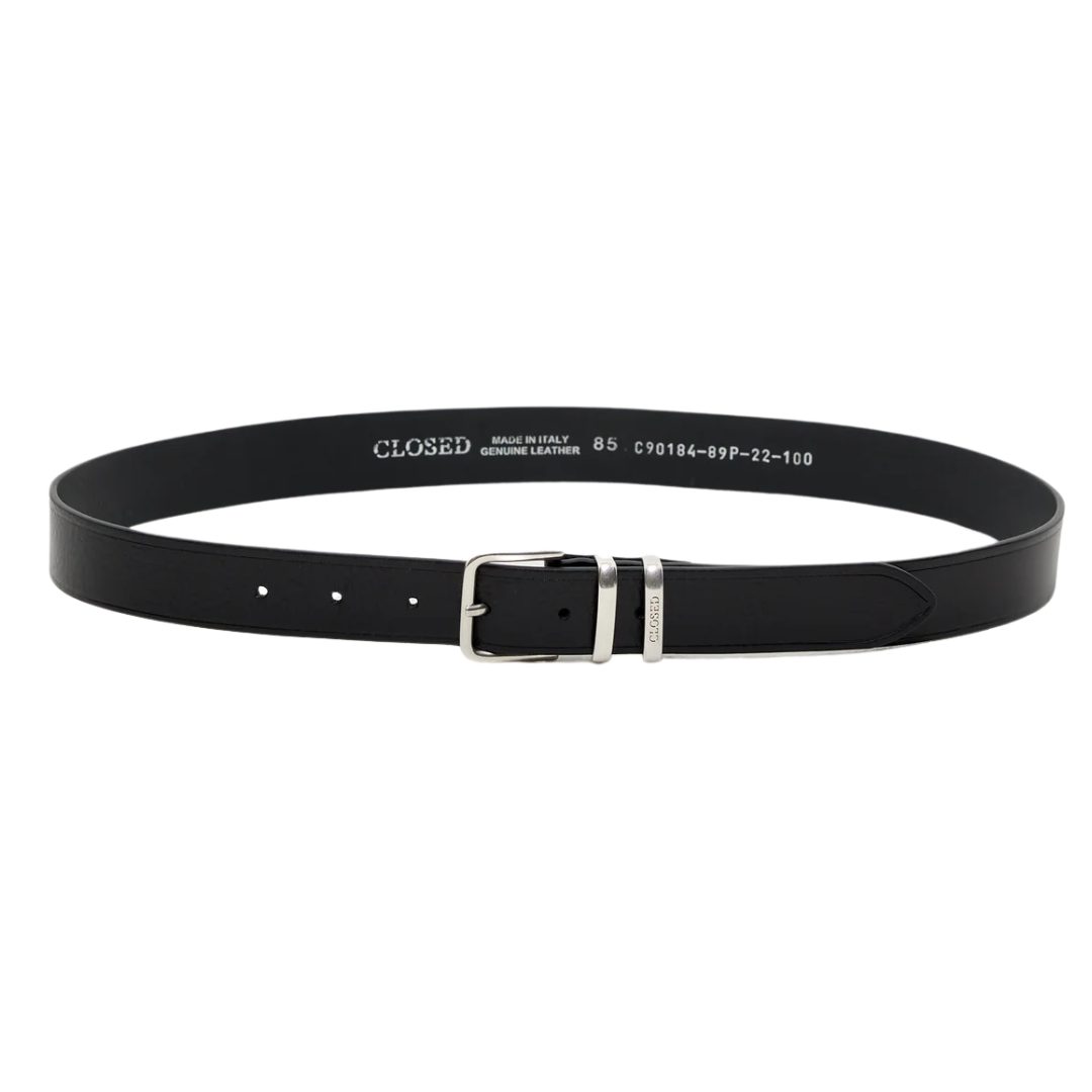 Cowhide Belt in Black