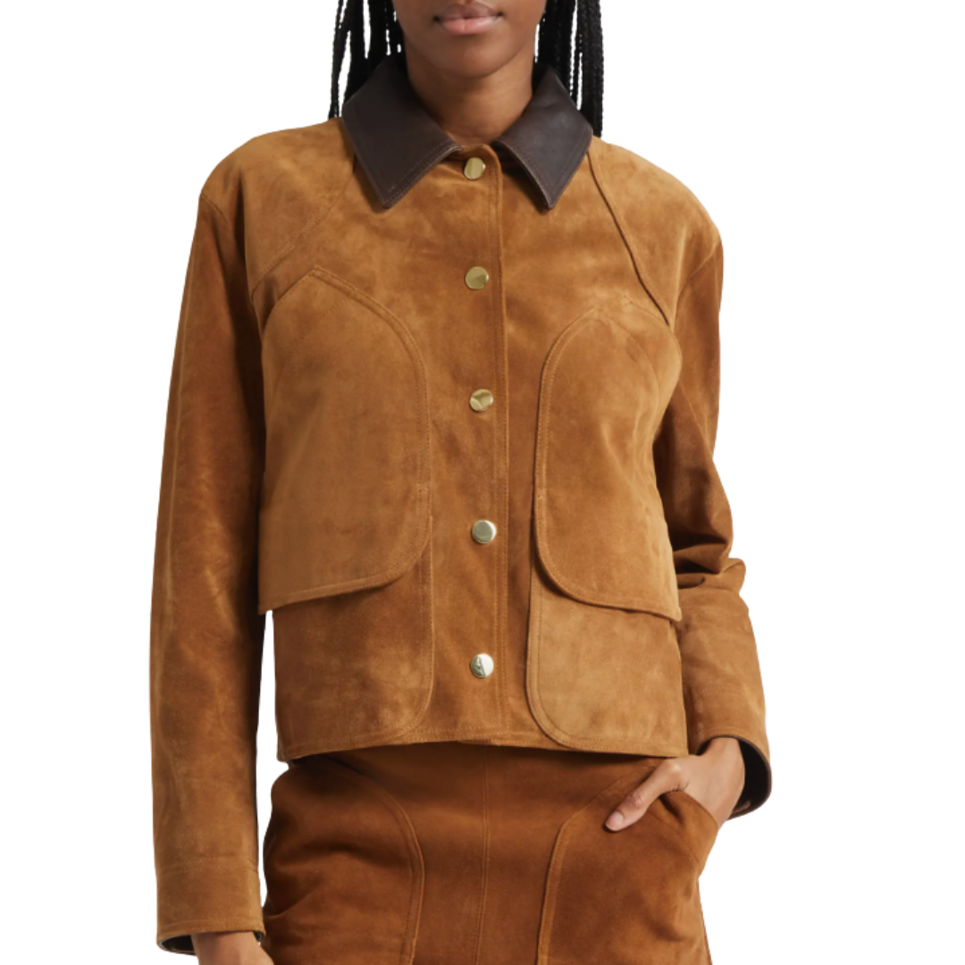 Walters Cropped Barn Jacket in Whisky
