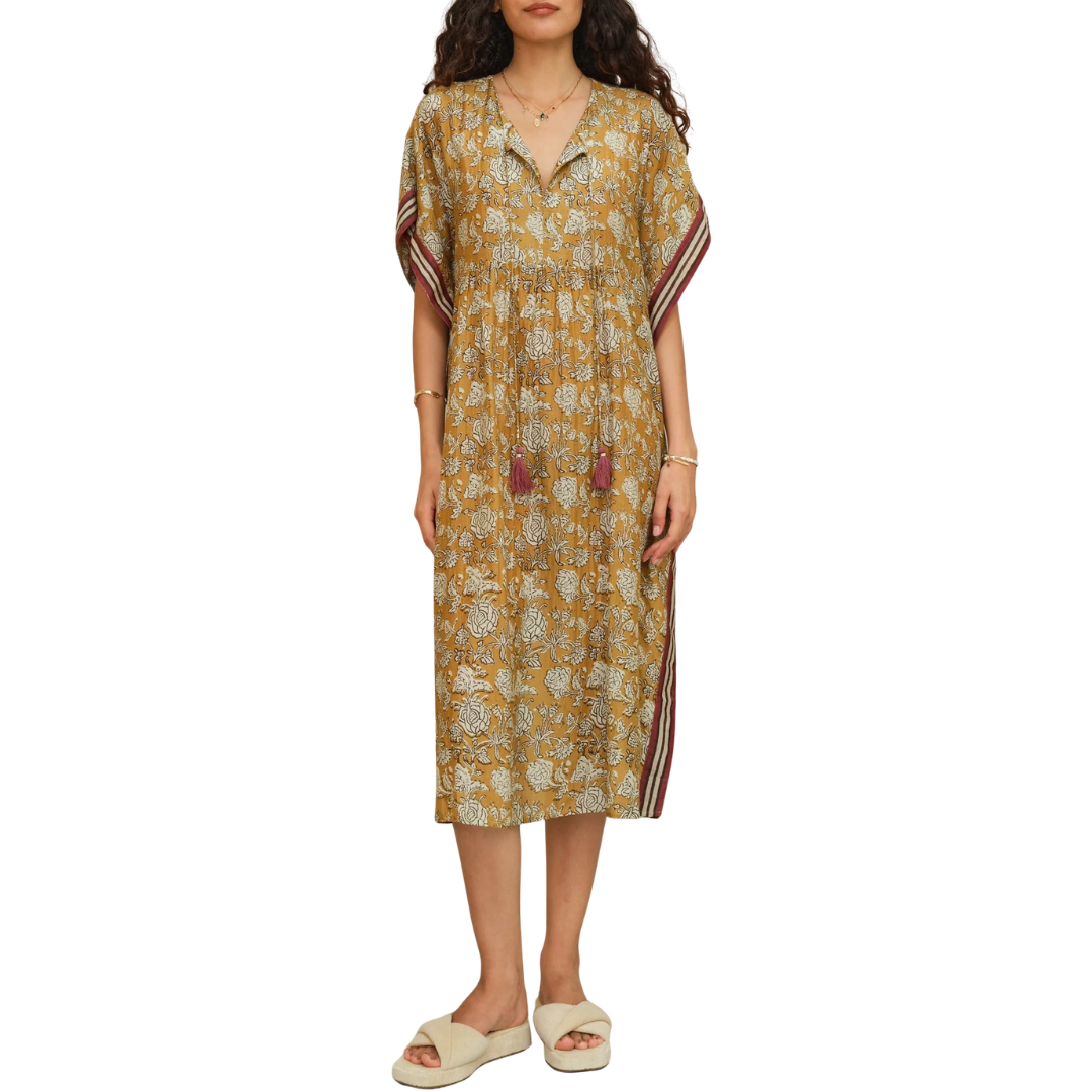 Tulsi Kaftan in Mustard