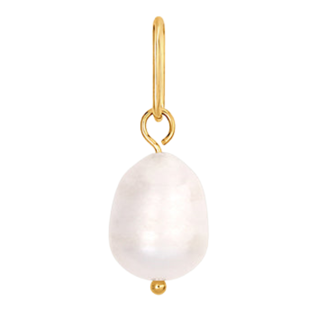 Colette Pearl Charm in 14k Gold Plated