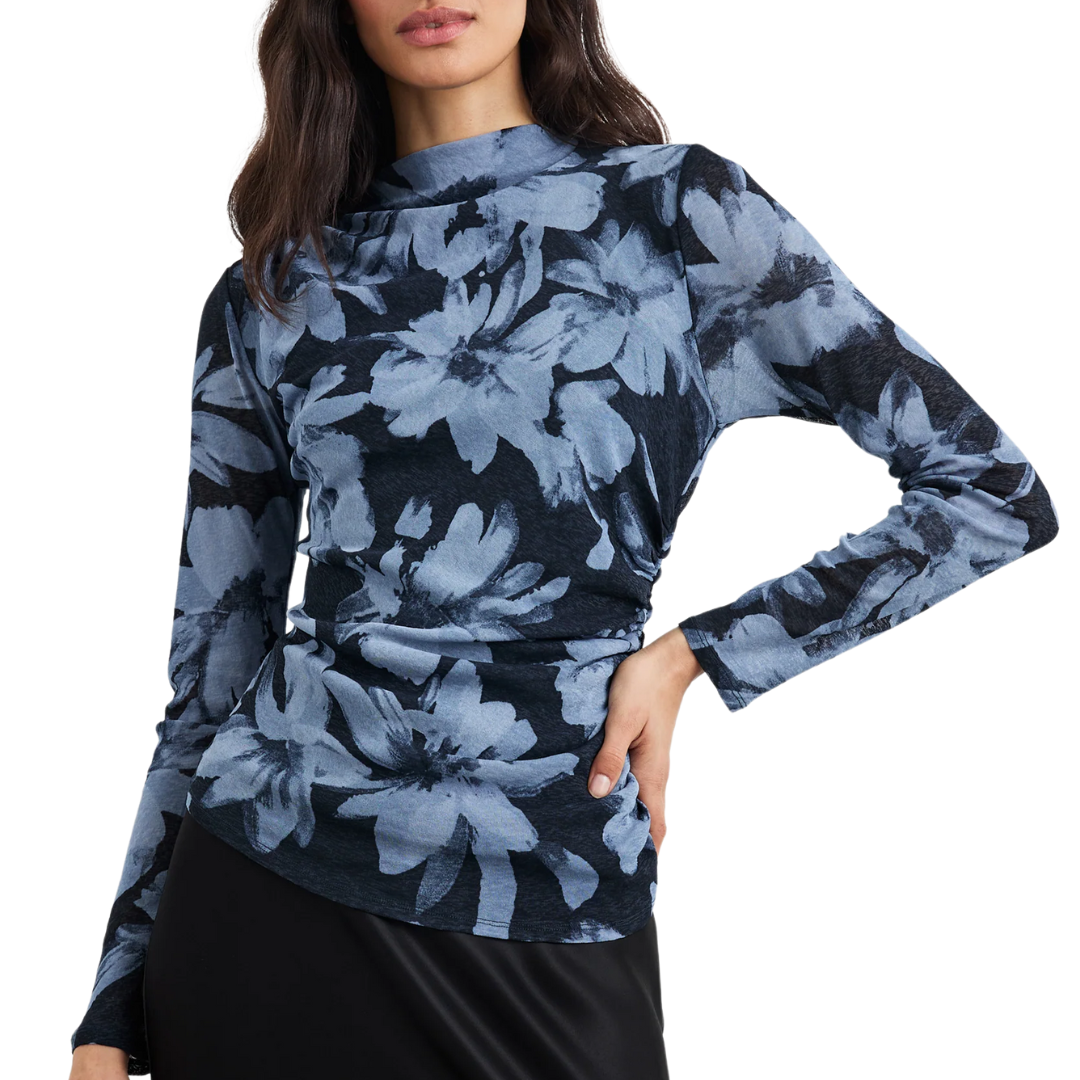 Joelle Top in Midnight Lilly