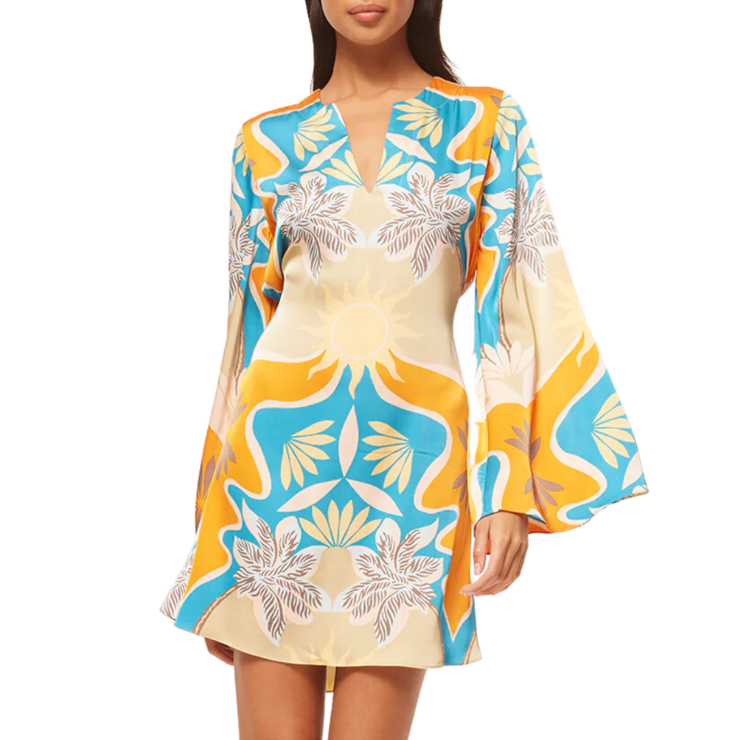 Dusty Tunic Dress in Bain de Soleil