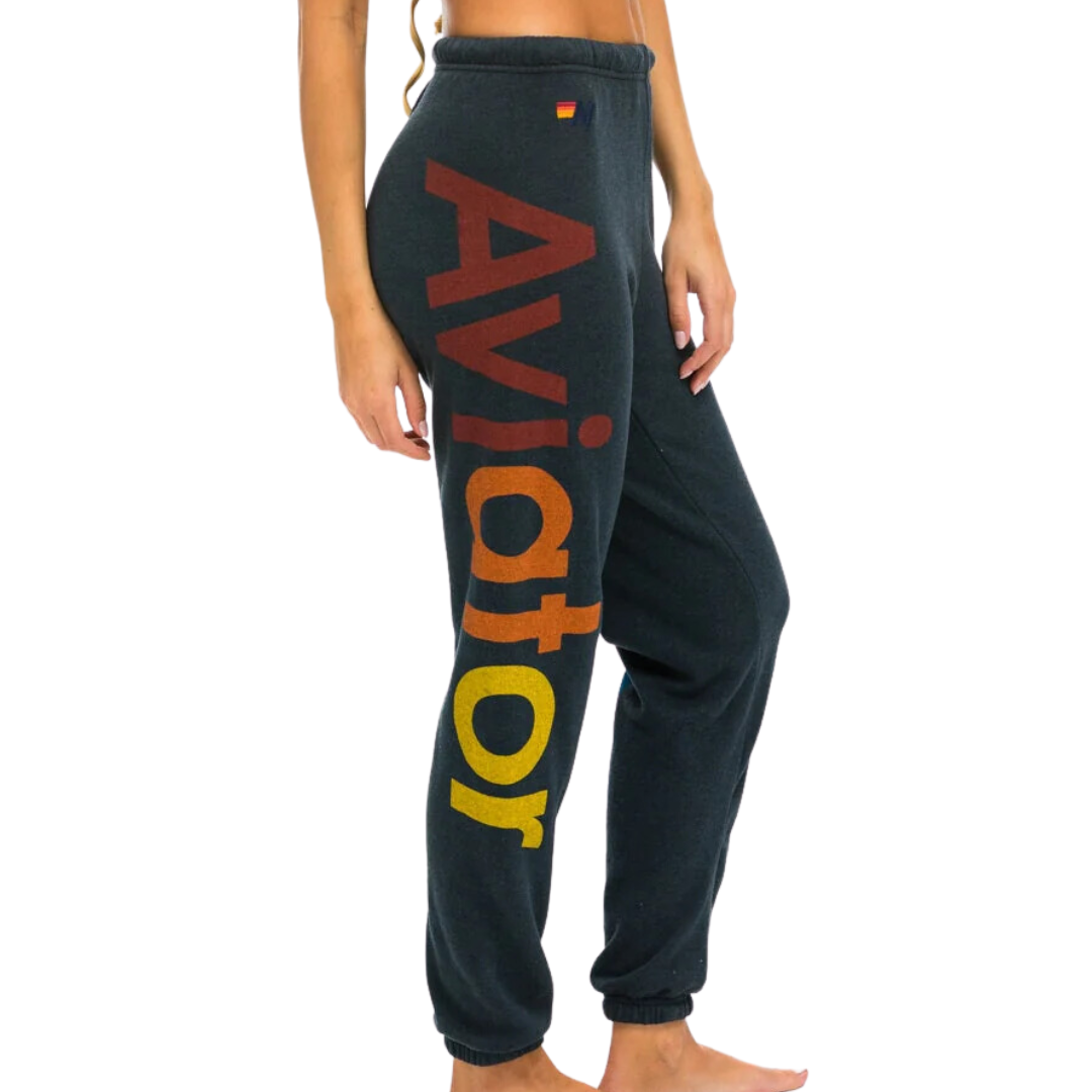 Logo Stitch Sweatpants in Charcoal