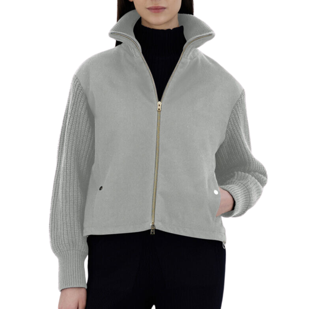 Bomber Jacket in Cashmere Grey