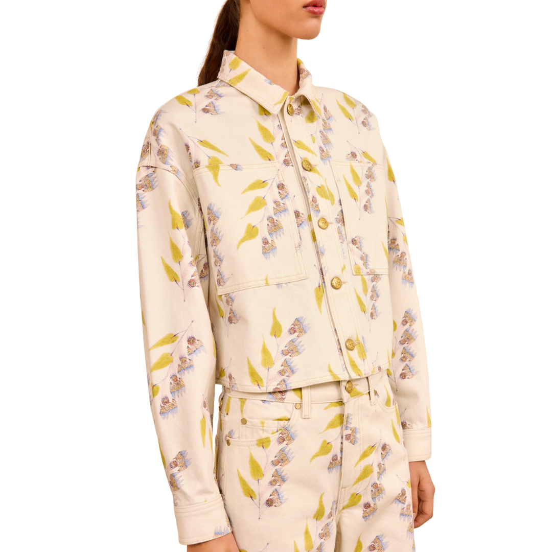The Bobbi Cropped Jacket in Infinite Flower