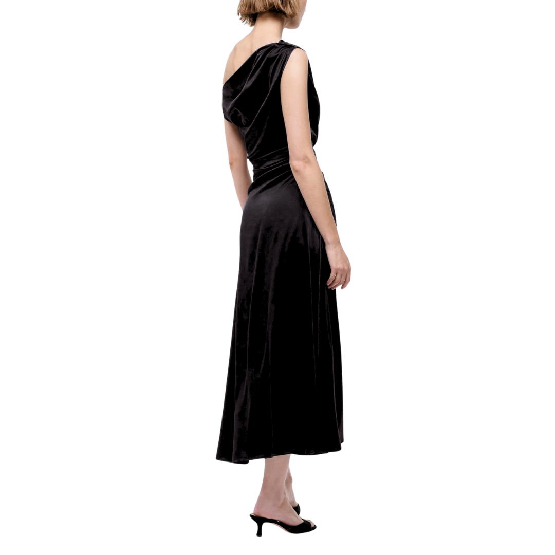 Phare Silk Dress in Black