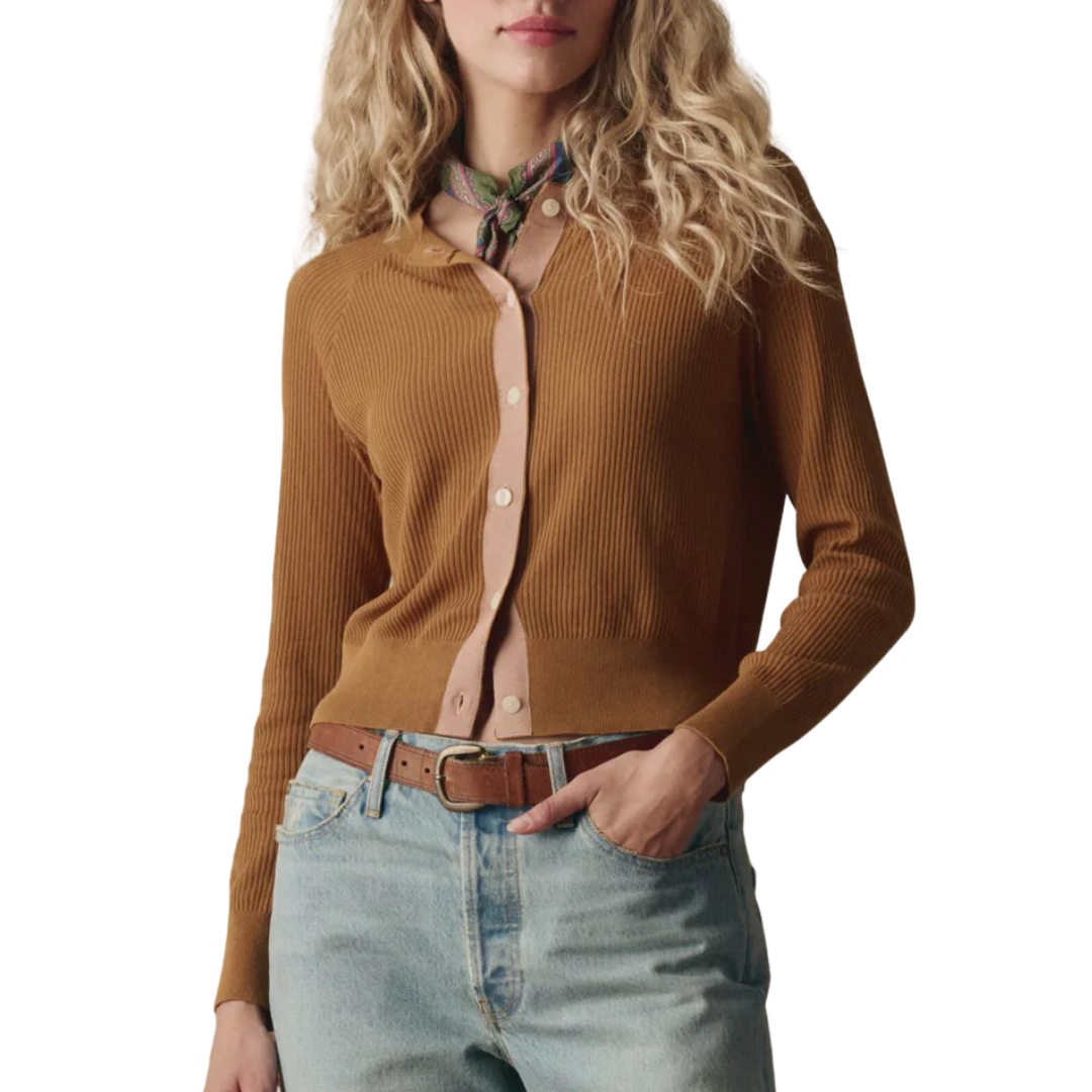The Dainty Cardigan in Suntan