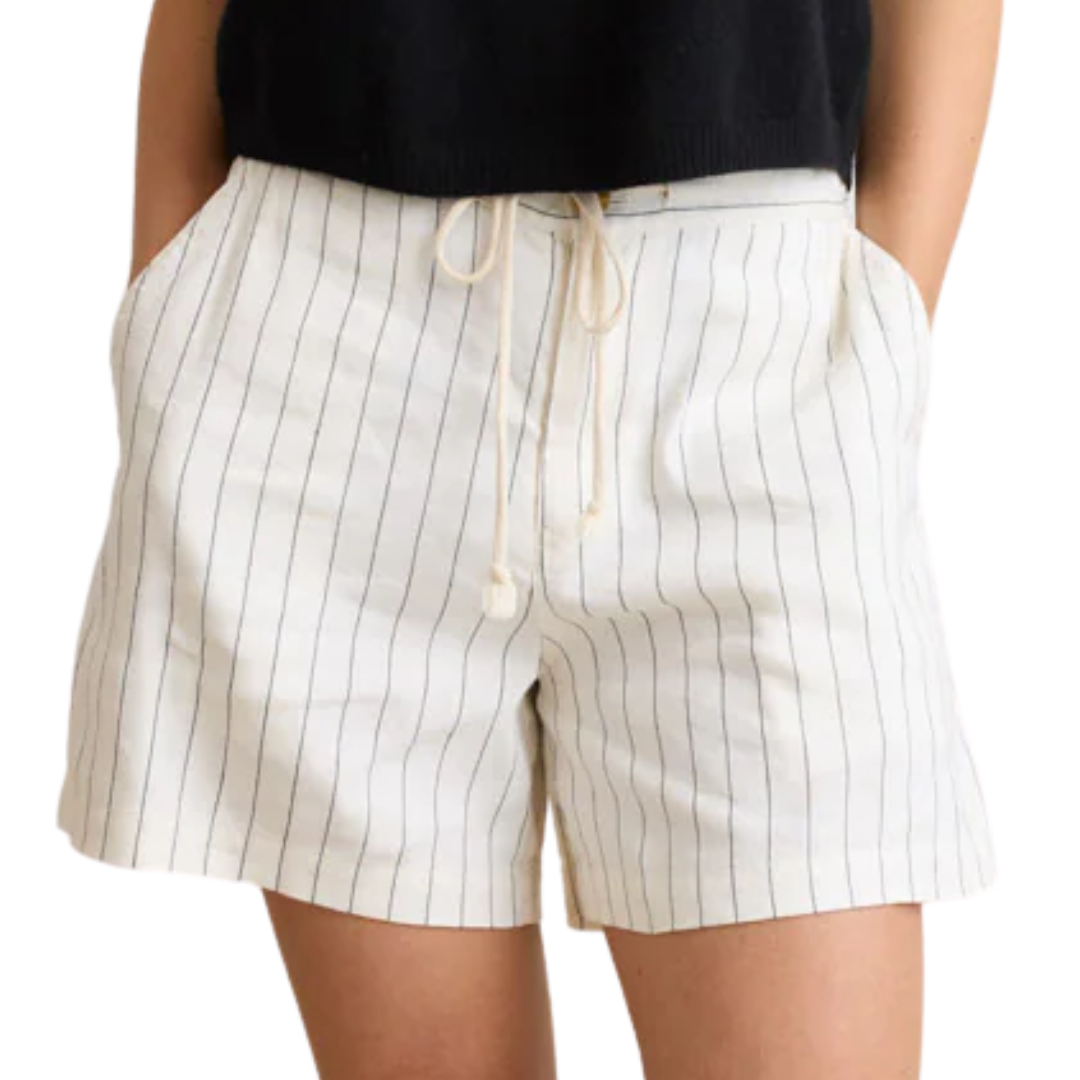 Kendall Short in Ivory Stripe