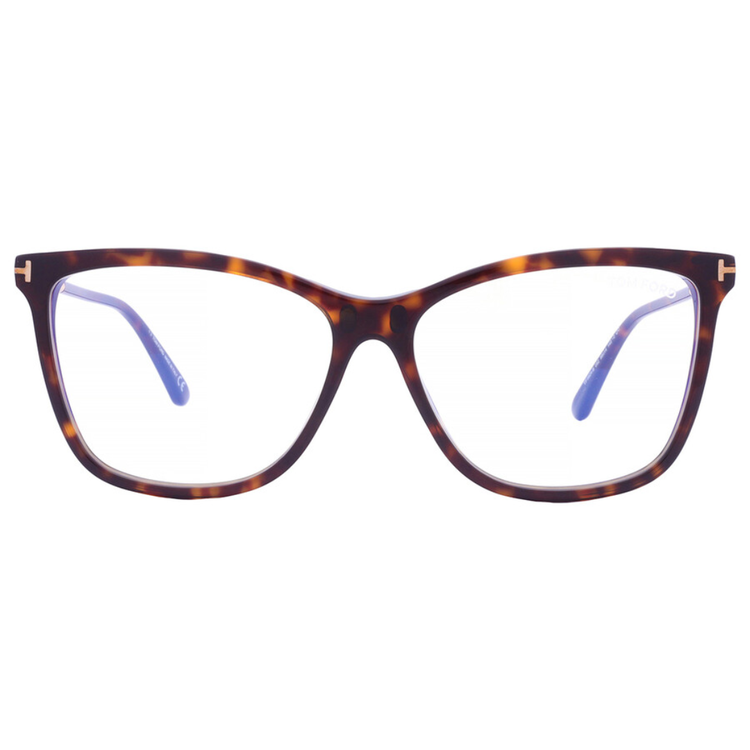 Blue Block Cat Eye Opticals With Clip On Sunglasses in Grey Dark Havana