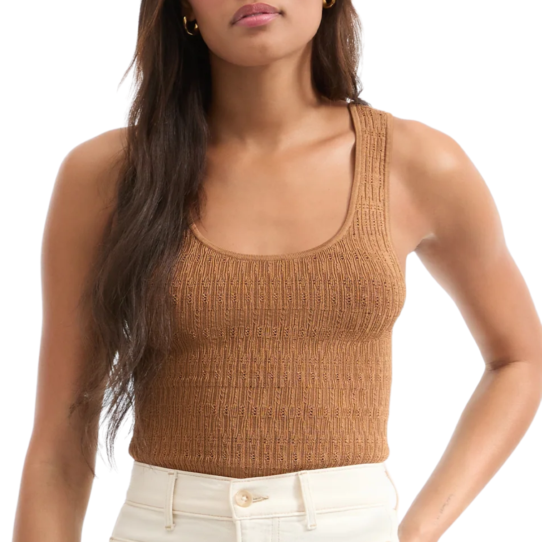 Sandra Knit Tank Top in Whisky
