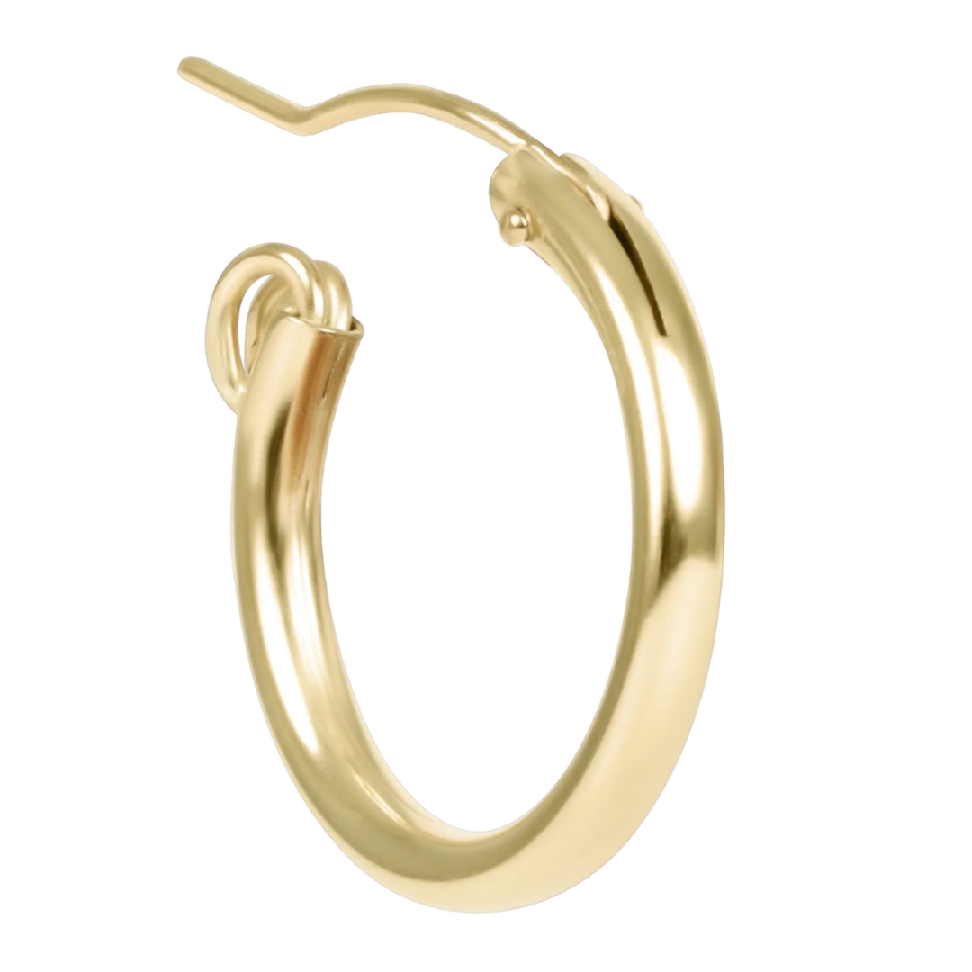Round Gold 0.5" Hoop