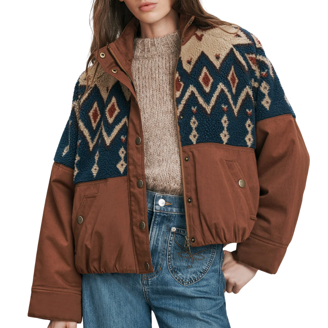 Knoll Sherpa Jacket in Deep Ochre