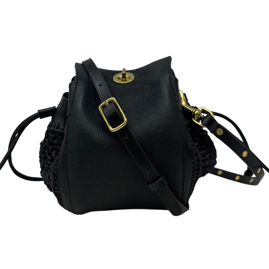 Ascot Crossbody in Black Mesh