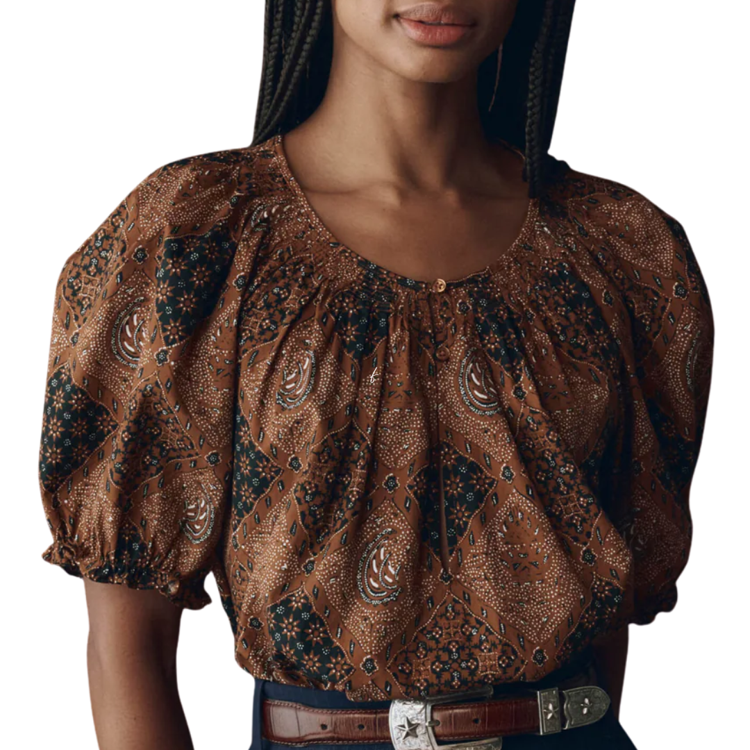 The Moorland Top in Geo Bandana Print