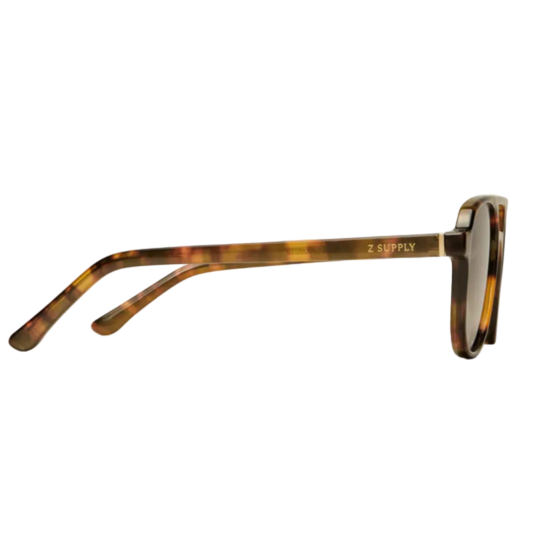 Tourist Polarized Sunglasses in Brown Tortoise-Gradient