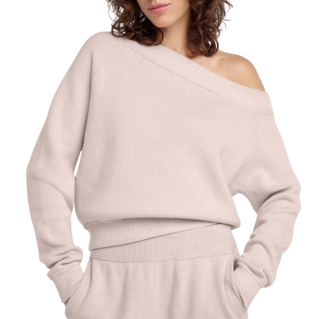 The Fatigue Sisters Off Shoulder in Blush Pink