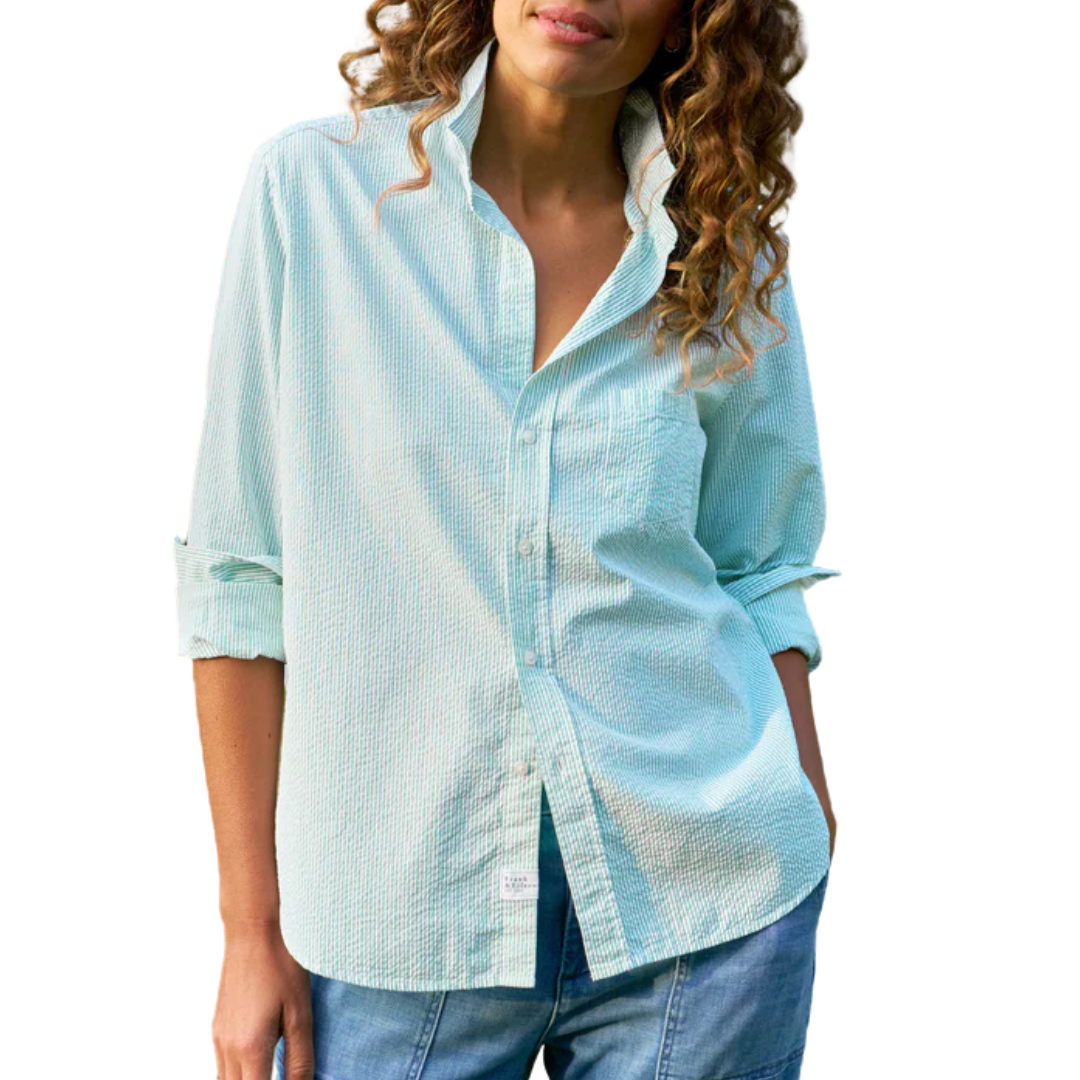 Eileen in Green Stripe